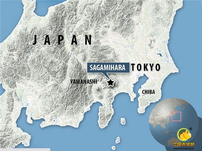 图片显示事件发生地点，距离日本东京不远。