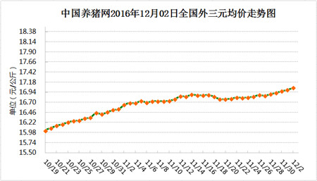 12月02日猪评：涨价延续上涨 但不要太过期待18元/公斤